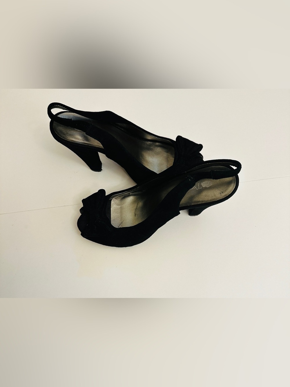 Heels*Platform~Peep Toe Heels with Bow~Black*Two Lips*Sz~6*Vintage*90’s*pin-up* - Picture 3 of 7